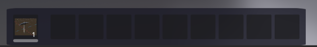 Hotbar for Mining Simulator